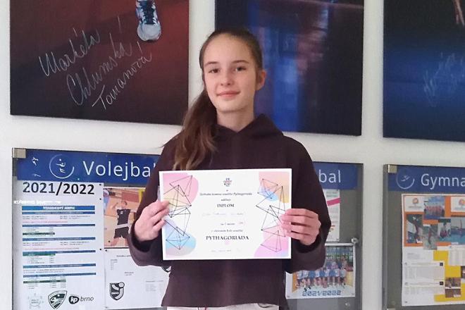 Vítězství v okresním kole Pythagoriády pro Elišku Findejsovou Eliška Findejsová zvítězila v okresním kole Pythagoriádě