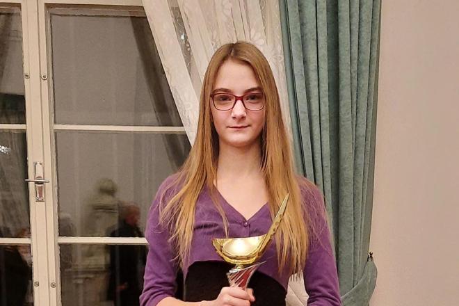 Riana Veselíková Sportovcem Líšně za rok 2021 byla v kategorii 10-15let vyhlášena Riana Veselíková