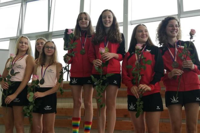 Vendula Štěpánková Vendy Štěpánková medailová na MČR v synchronizovaném plavání