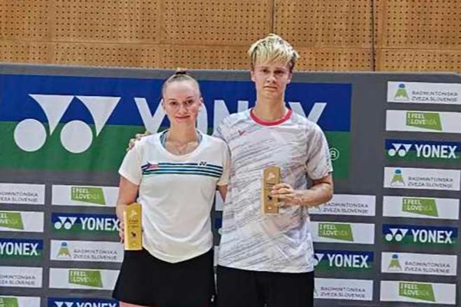 Patrik Hrazdíra zlatý na badmintonovém turnaji YONEX Slovenia Junior International 2023