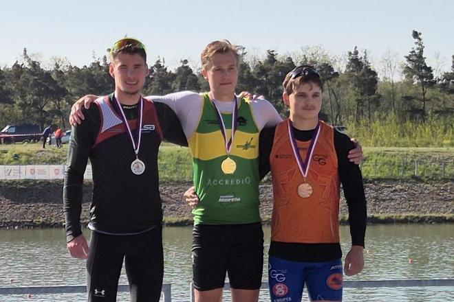 Patrik Janeček – 2x stříbro z I. ČP mládeže v rychlostní kanoistice
