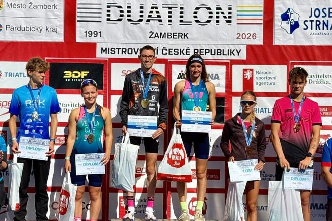 Jestříbková a Zatloukal mistři ČR v Duatlonu, Kolářová stříbrná